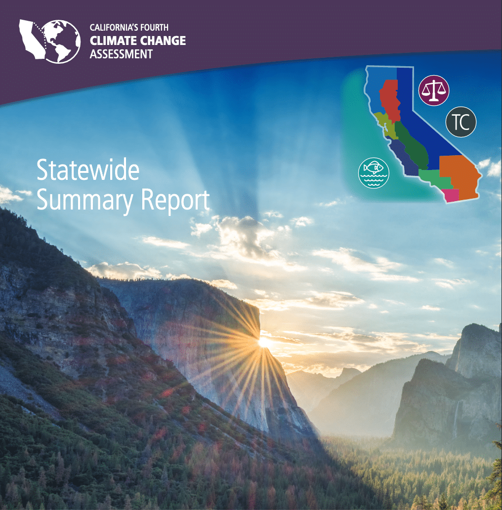 statewide summary report cover with image of yosemite national park in background